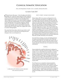 Clinical Somatic Education