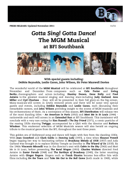 Gotta Sing! Gotta Dance! The MGM Musical