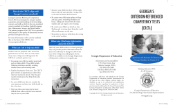 CRCT Parent Brochure 2014