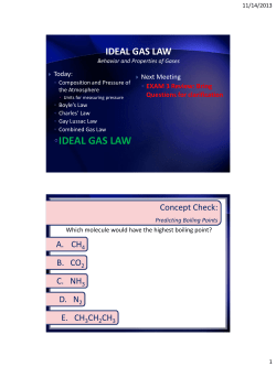 Ideal Gas Law