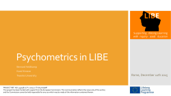 I presupposti teorici, le finalit&agrave; ei destinatari del
