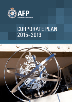 AFP Corporate Plan 2015-2019
