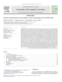 Seismic interferometry and ambient noise tomography in the British