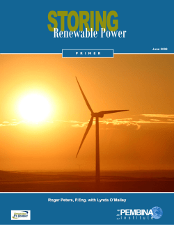 Storing Renewable Power