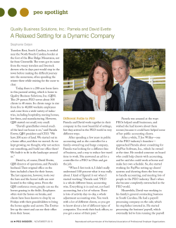 PEO Insider_Nov2015_Spotlight