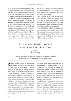 the stark truth about western civilization