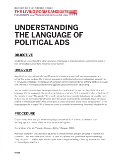 understanding the language of political ads