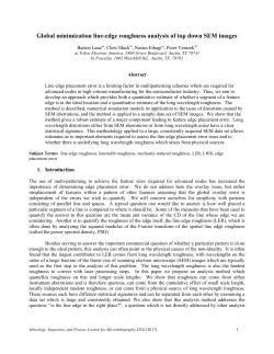 Global minimization line-edge roughness analysis of