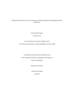 Fighting Words and Fiery Tone: The Interaction of
