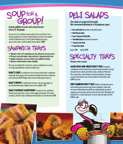 A great addition to your next catered event. Serves12