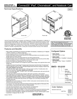 Connect30&trade; iPad&reg;, Chromebook&reg;, and Notebook Cart