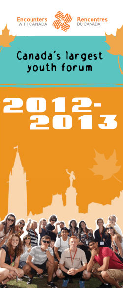 Canada`s largest youth forum
