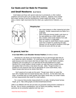 Car Seats and Car Beds for Preemies and Small Newborns