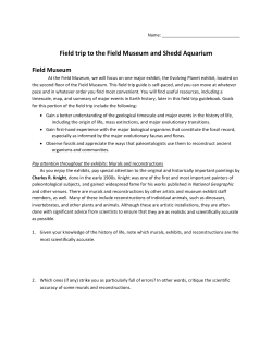 Field trip to the Field Museum and Shedd Aquarium