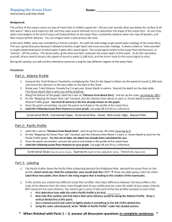 Mapping the Ocean Floor lab
