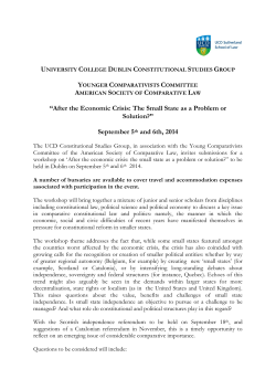 invites submissions - University College Dublin