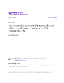 The Relationship Between Self-Esteem and Social Influence: An