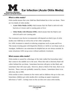 Ear Infection (Acute Otitis Media) - Michigan Medicine