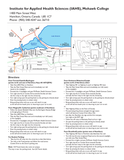 Directions PDF - Mohawk College