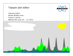 PLOT Editor for TOPSPIN 3.2