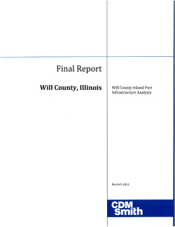Will County Inland Port Infrastructure Analysis 2012