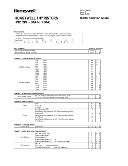 30A to 180A - Honeywell Process Solutions