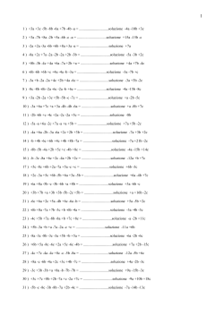 1 ) +3a +3c -5b -8b -6a +7b -4b -a = ...............................soluzione