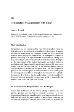 10 Temperature Measurements with Lidar