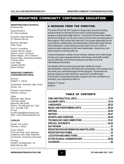braintree community continuing education