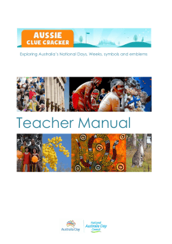 Teachers guide - Australiaday.org.au