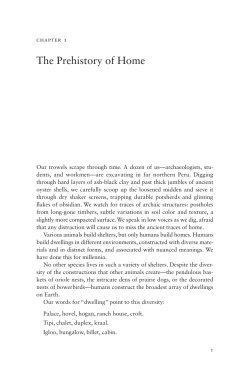 The Prehistory of Home - University of California Press