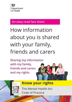 How information about you is shared with your family, friends and