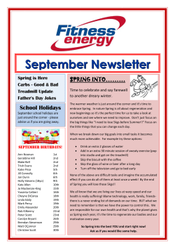 September Newsletter
