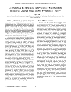 Cooperative Technology Innovation of Shipbuilding