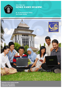 genre-based reading - teaching support