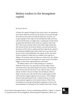 Malian traders in the Senegalese capital