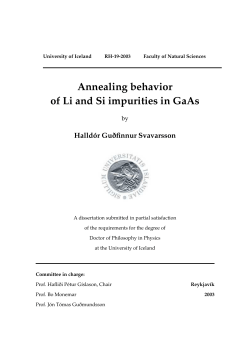 Annealing behavior of Li and Si impurities in GaAs