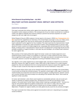 Military Action Against Iran: Impact and Effects