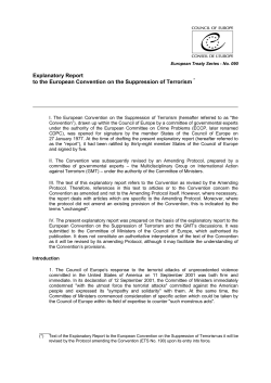 CETS 090 - Explanatory Report to the European Convention