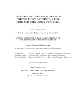 development and evaluation of precise point positioning for