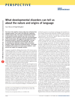 The nature and origins of language