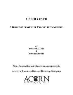 A Guide to Using Cover Crops in the Maritimes