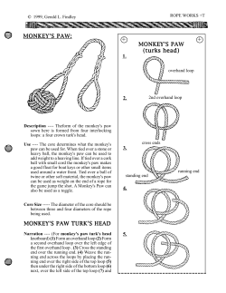 1. MONKEY`S PAW (turks head) 2. 3. 4. 5. MONKEY`S