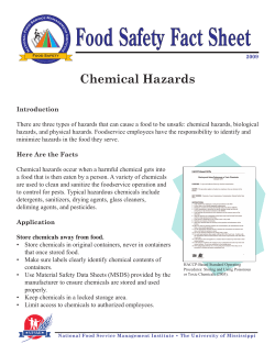 Chemical Hazards - Gulfport School District