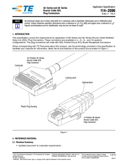Series and 50- Series Round- Cable SDL Plug