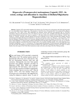 Opuscula Zoologica - Tomus 36. Fasc. 1. (2005.)
