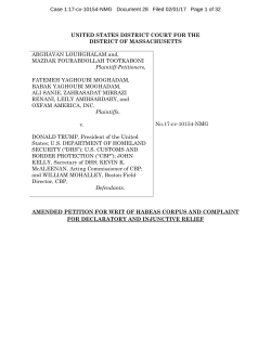 amended complaint - ACLU of Massachusetts