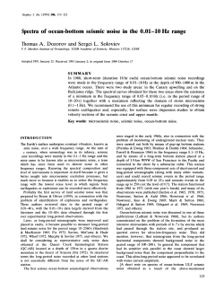 Spectra of ocean-bottom seismic noise in the 0.01–10 Hz range