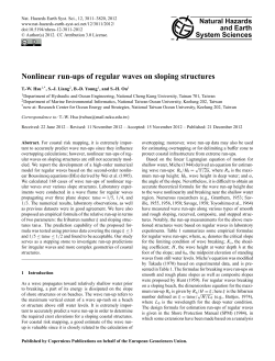 Nonlinear run-ups of regular waves on sloping structures