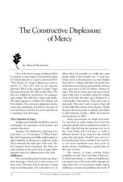 The Constructive Displeasure of Mercy